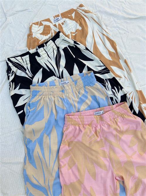 Pantalón Omy Lino estampado