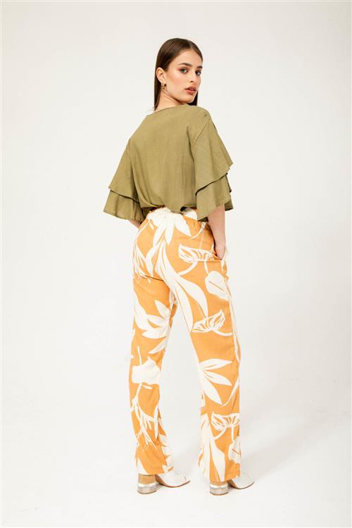 Pantalón Omy Lino estampado