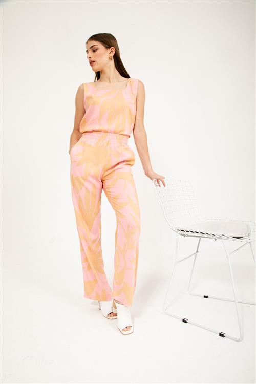 Pantalón Omy Lino estampado