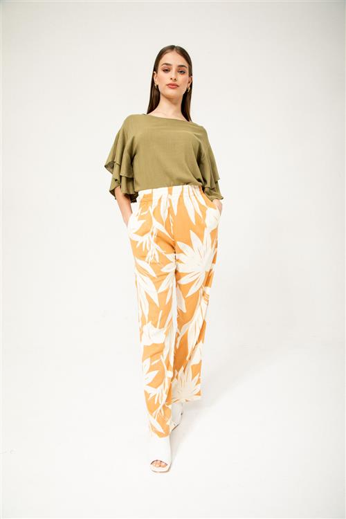 Pantalón Omy Lino estampado