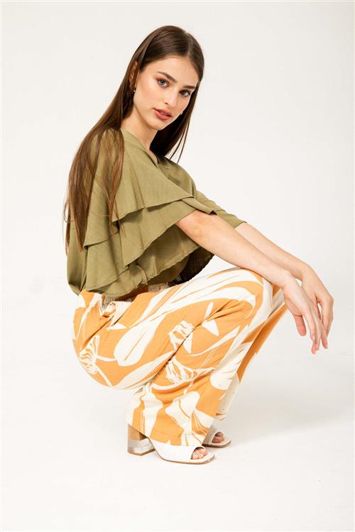 Pantalón Omy Lino estampado