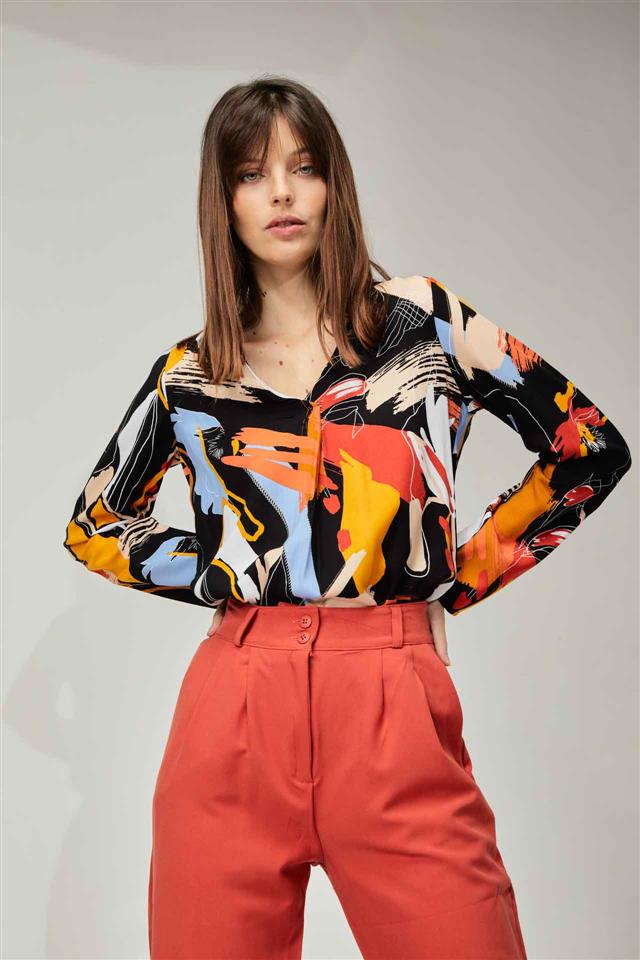 Blusa Yeline estampada